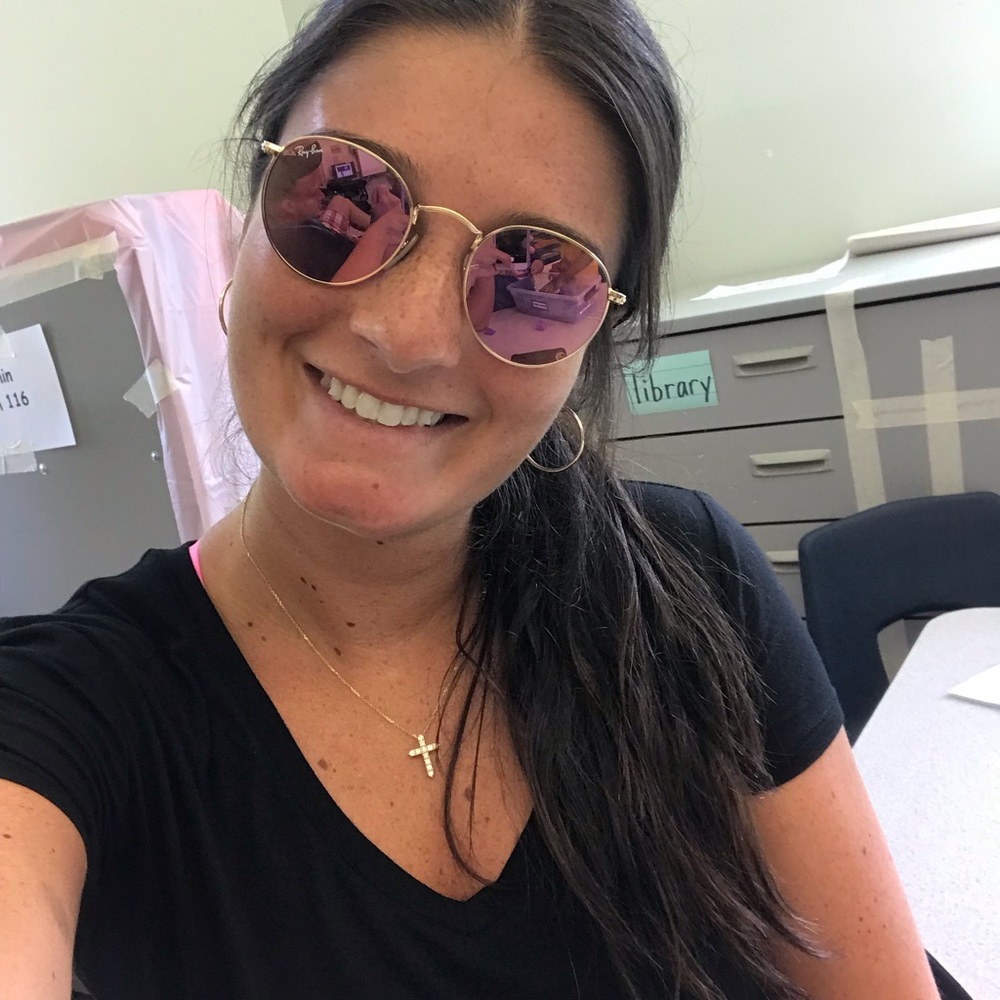 Ray-ban Pink Mirror and gold Round - Picture 4 of 5
